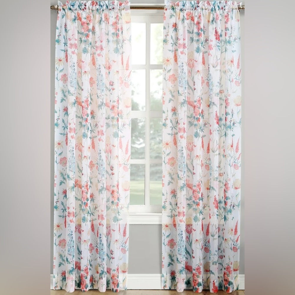 Mainstays sheer curtains